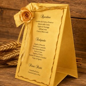 SCENTED PAPER TABLE MENU CARD