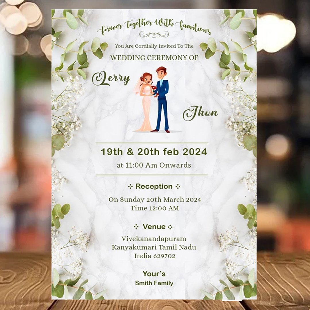 ART BOARD INVITATION CARD - Image 2