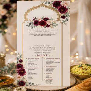 TEXTURE HAND MENU CARD