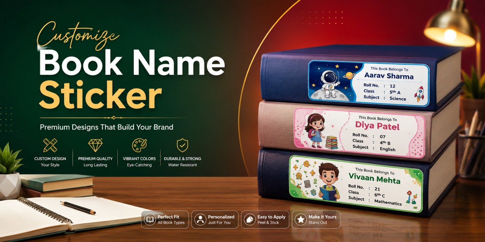 book name sticker